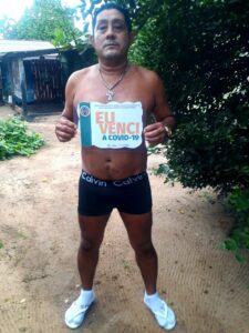 Jorge Tavares Quando teve alta do hospital após 5 meses internado